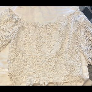 Lace crop top